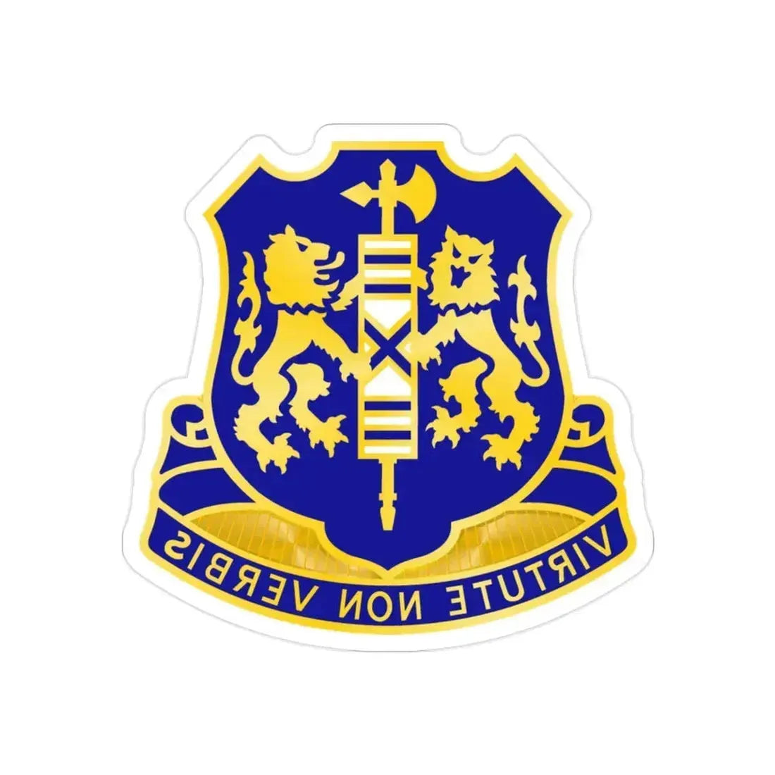 108th Infantry Regiment (U.S. Army) REVERSE PRINT Transparent Die-Cut STICKER - The Sticker Space