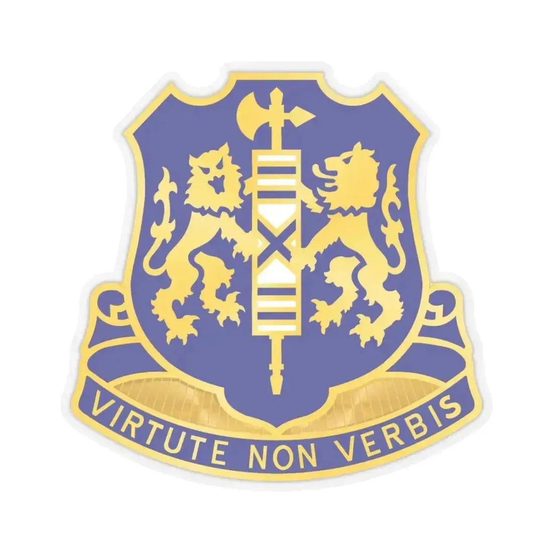 108th Infantry Regiment (U.S. Army) STICKER Vinyl Kiss-Cut Decal 3 Inch Transparent - The Sticker Space