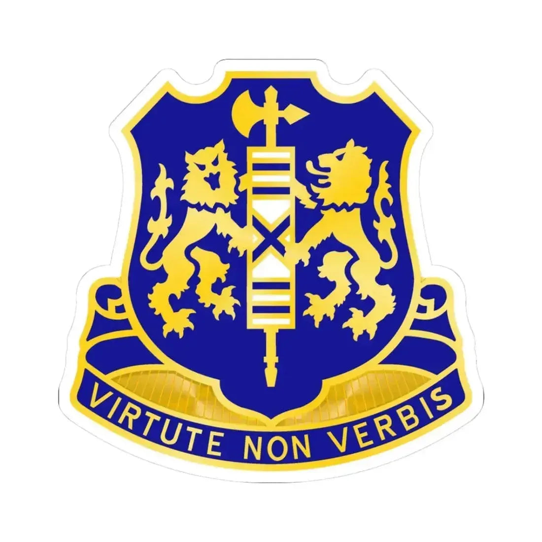 108th Infantry Regiment (U.S. Army) STICKER Vinyl Kiss-Cut Decal 3 Inch White - The Sticker Space