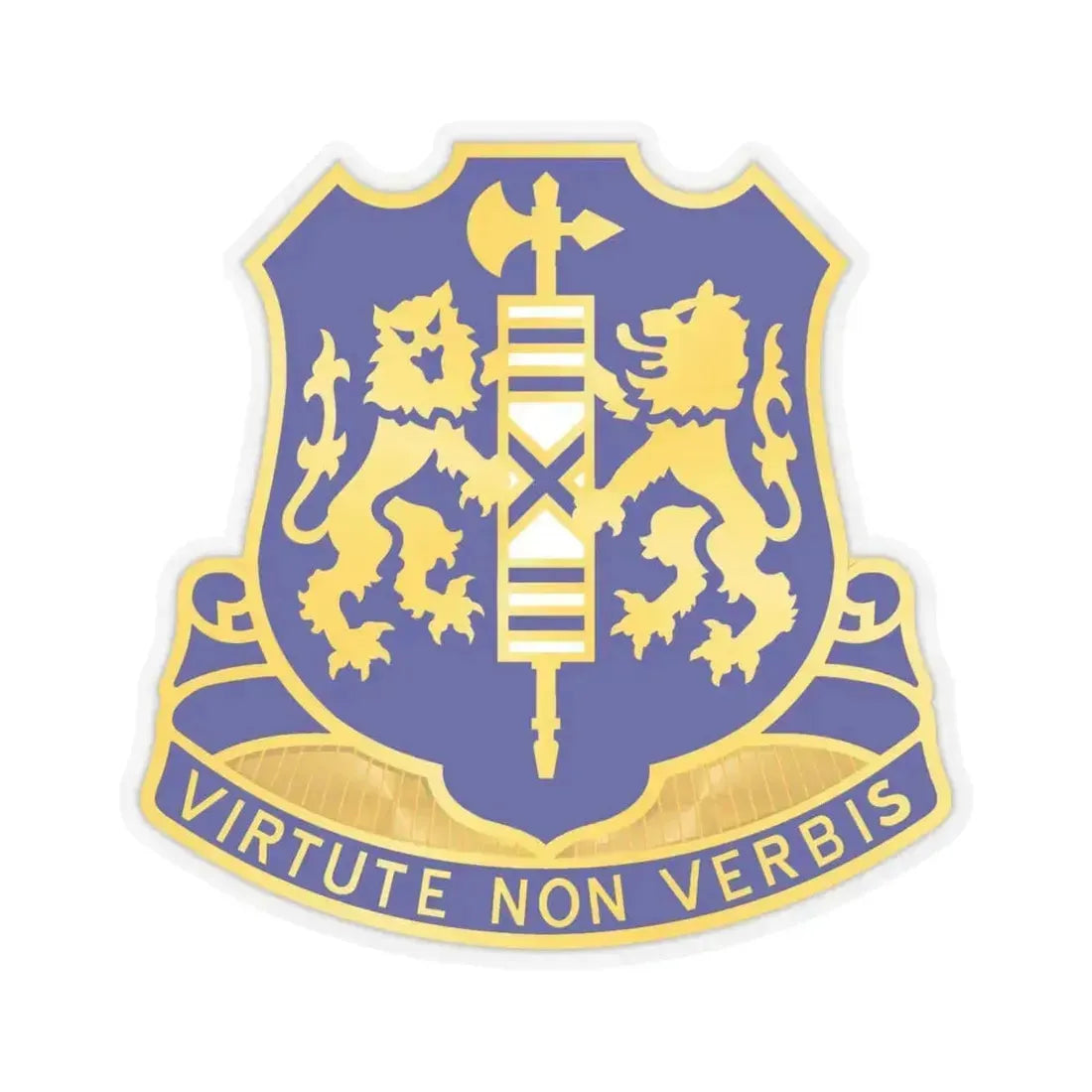 108th Infantry Regiment (U.S. Army) STICKER Vinyl Kiss-Cut Decal 6 Inch Transparent - The Sticker Space