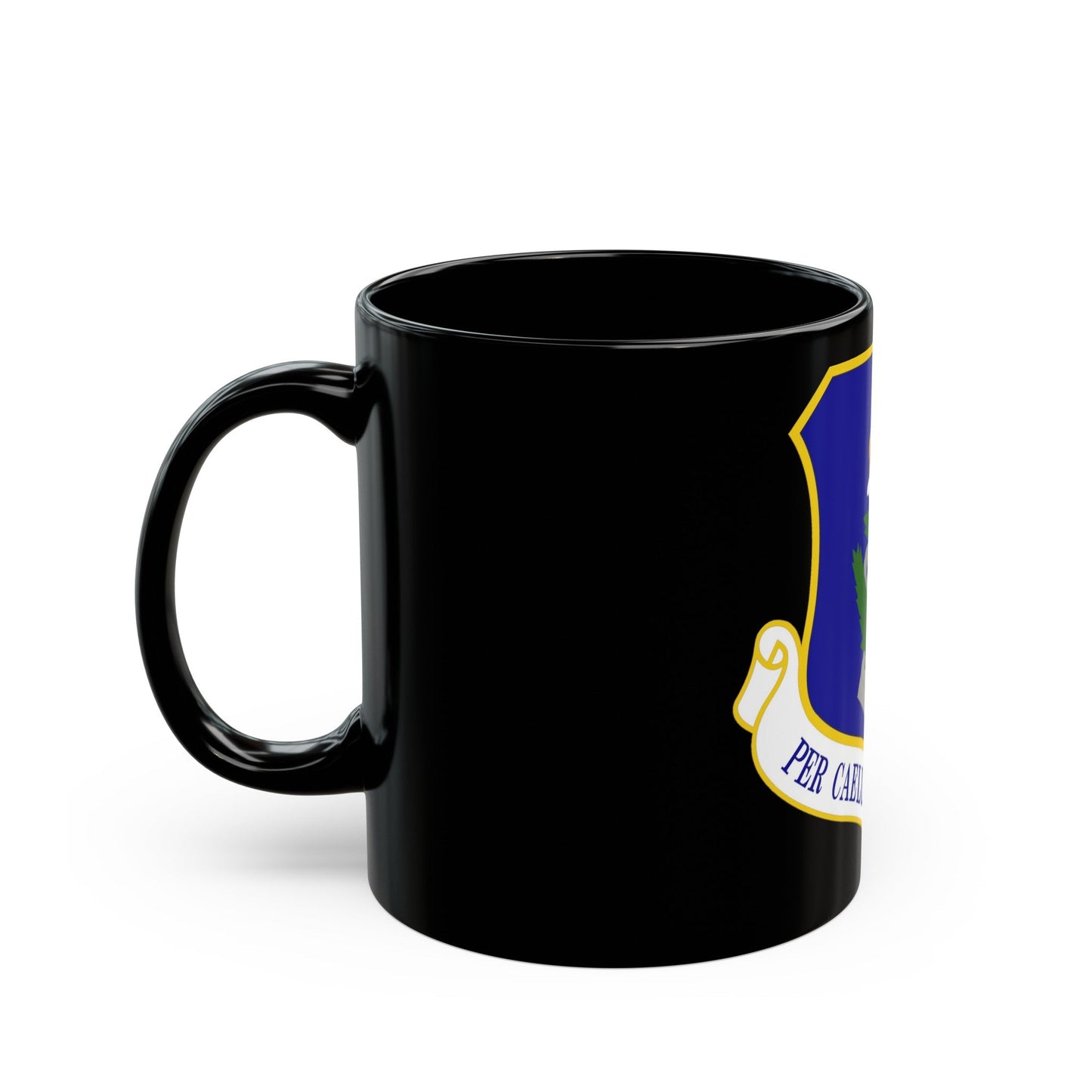 108th Wing (U.S. Air Force) Black Coffee Mug-The Sticker Space