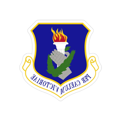 108th Wing (U.S. Air Force) REVERSE PRINT Transparent STICKER-3" × 3"-The Sticker Space