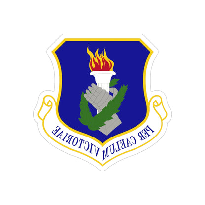 108th Wing (U.S. Air Force) REVERSE PRINT Transparent STICKER-4" × 4"-The Sticker Space