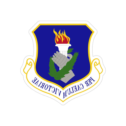 108th Wing (U.S. Air Force) REVERSE PRINT Transparent STICKER-6" × 6"-The Sticker Space