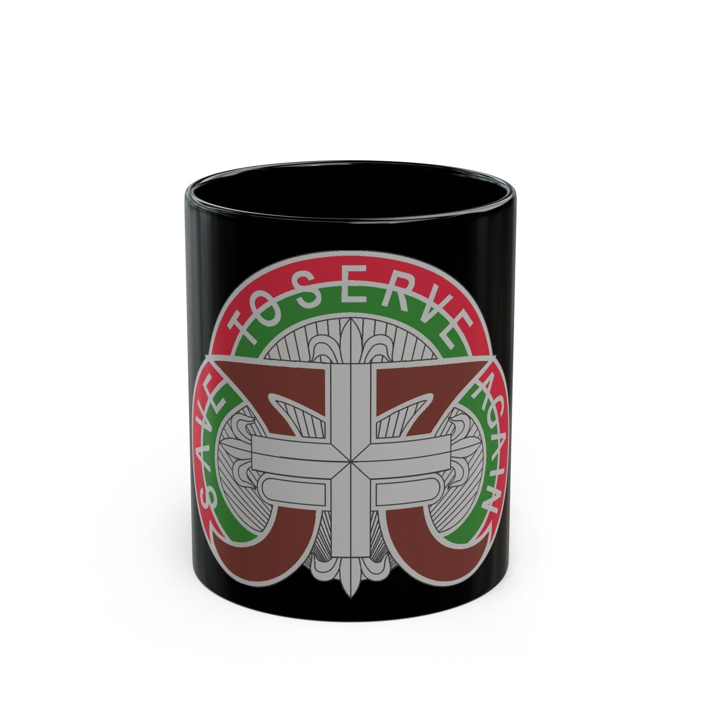 109 Medical Battalion (U.S. Army) Black Coffee Mug-11oz-The Sticker Space