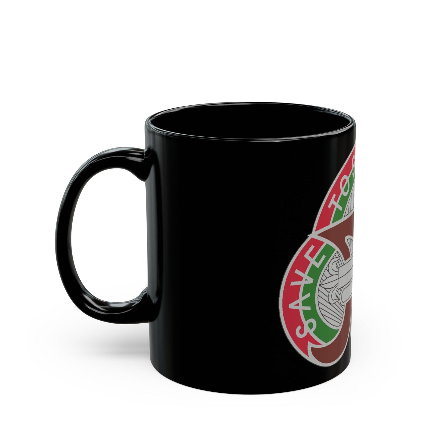 109 Medical Battalion (U.S. Army) Black Coffee Mug-The Sticker Space