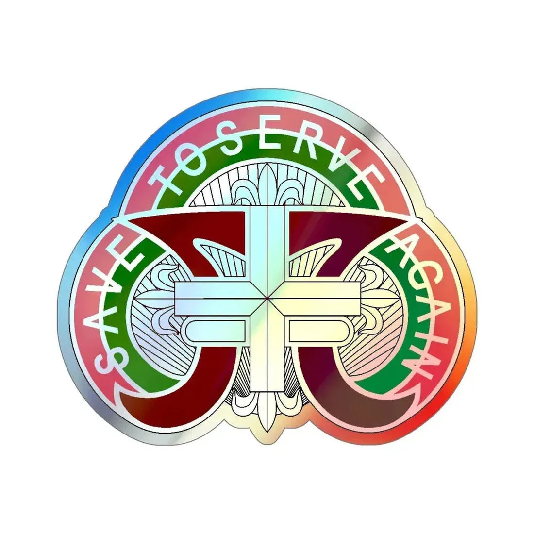 109 Medical Battalion (U.S. Army) Holographic STICKER Die-Cut Vinyl Decal - The Sticker Space