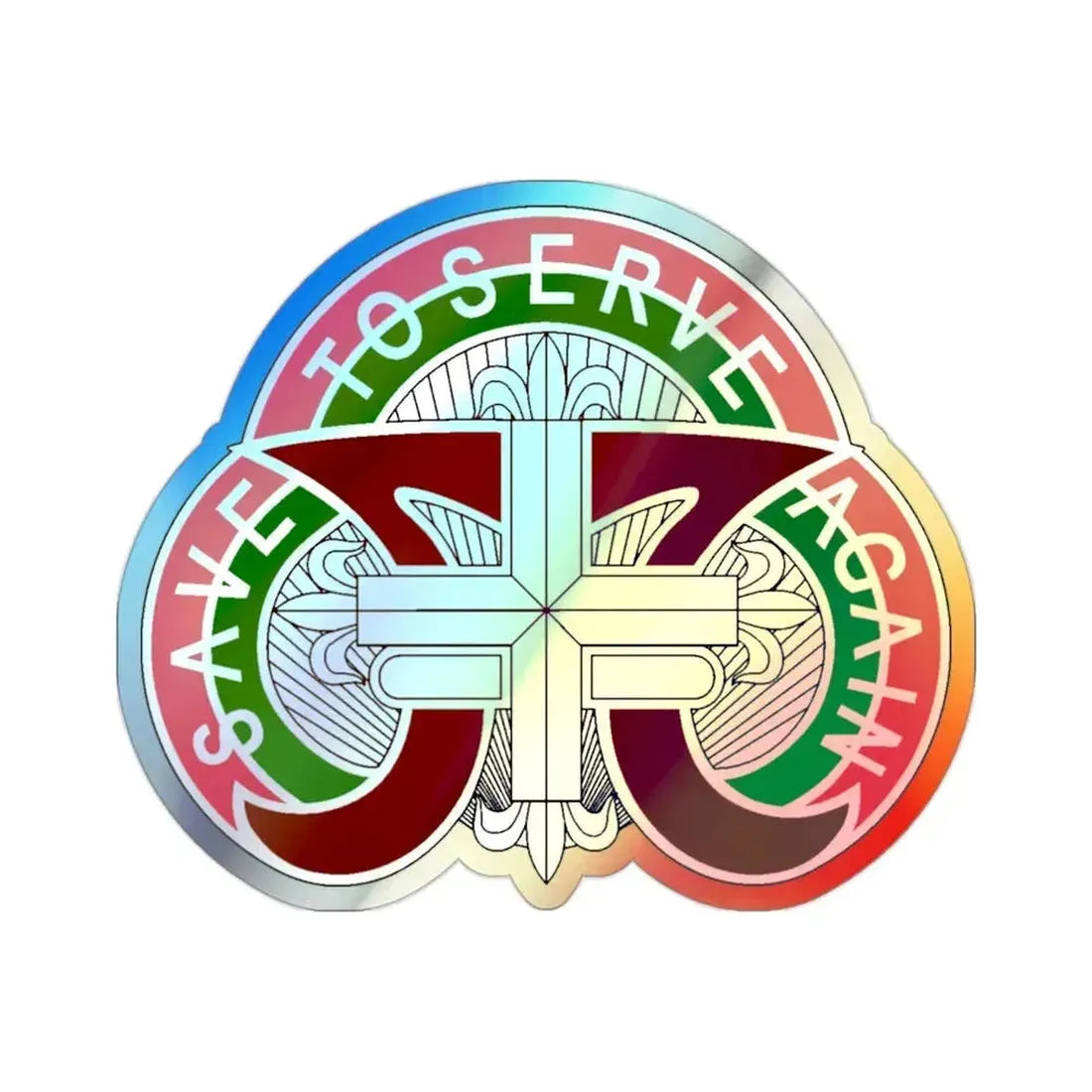 109 Medical Battalion (U.S. Army) Holographic STICKER Die-Cut Vinyl Decal - The Sticker Space
