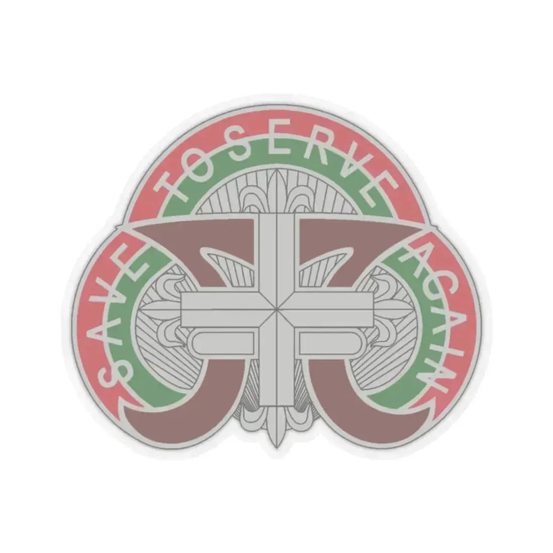 109 Medical Battalion (U.S. Army) STICKER Vinyl Kiss-Cut Decal 2 Inch Transparent - The Sticker Space