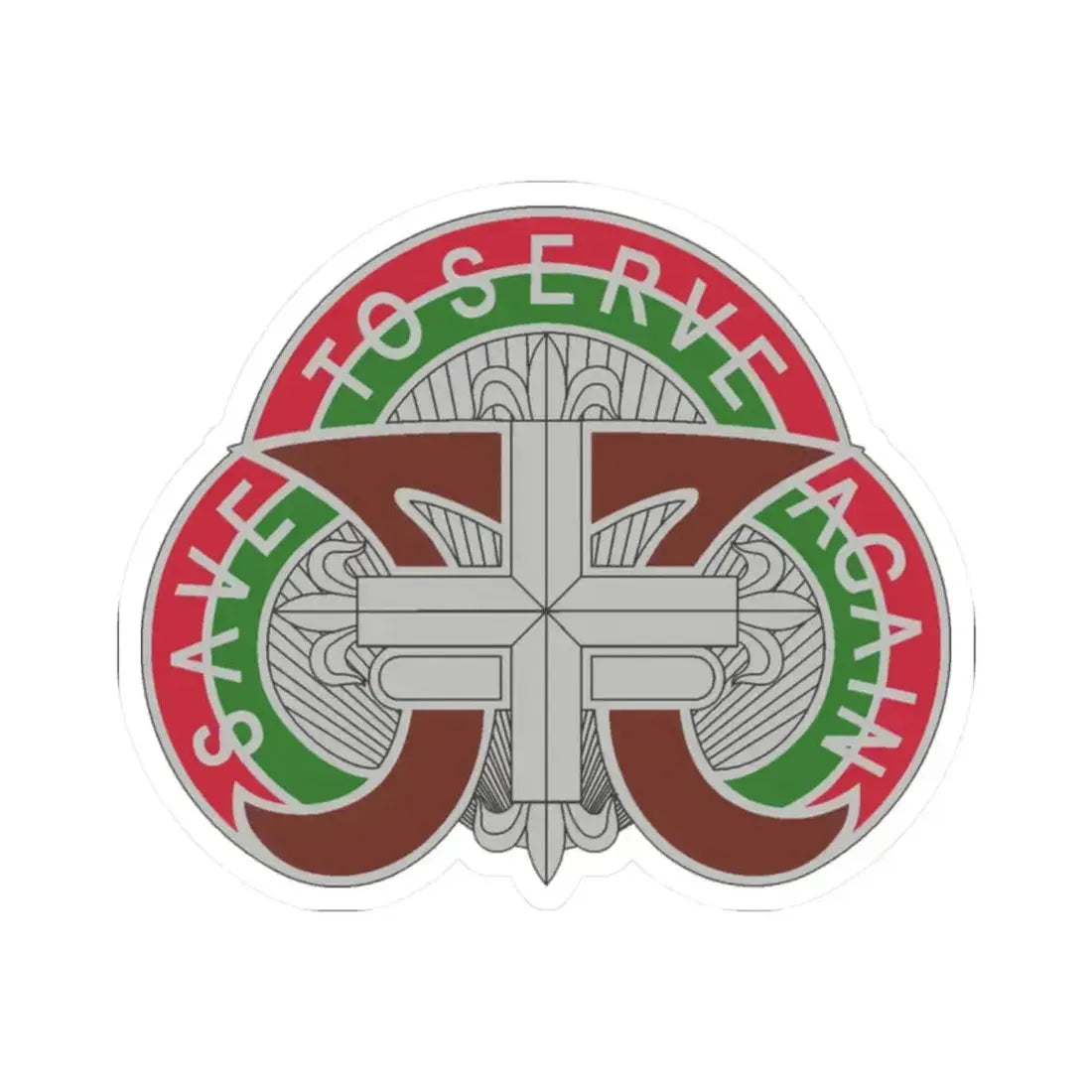 109 Medical Battalion (U.S. Army) STICKER Vinyl Kiss-Cut Decal 2 Inch White - The Sticker Space