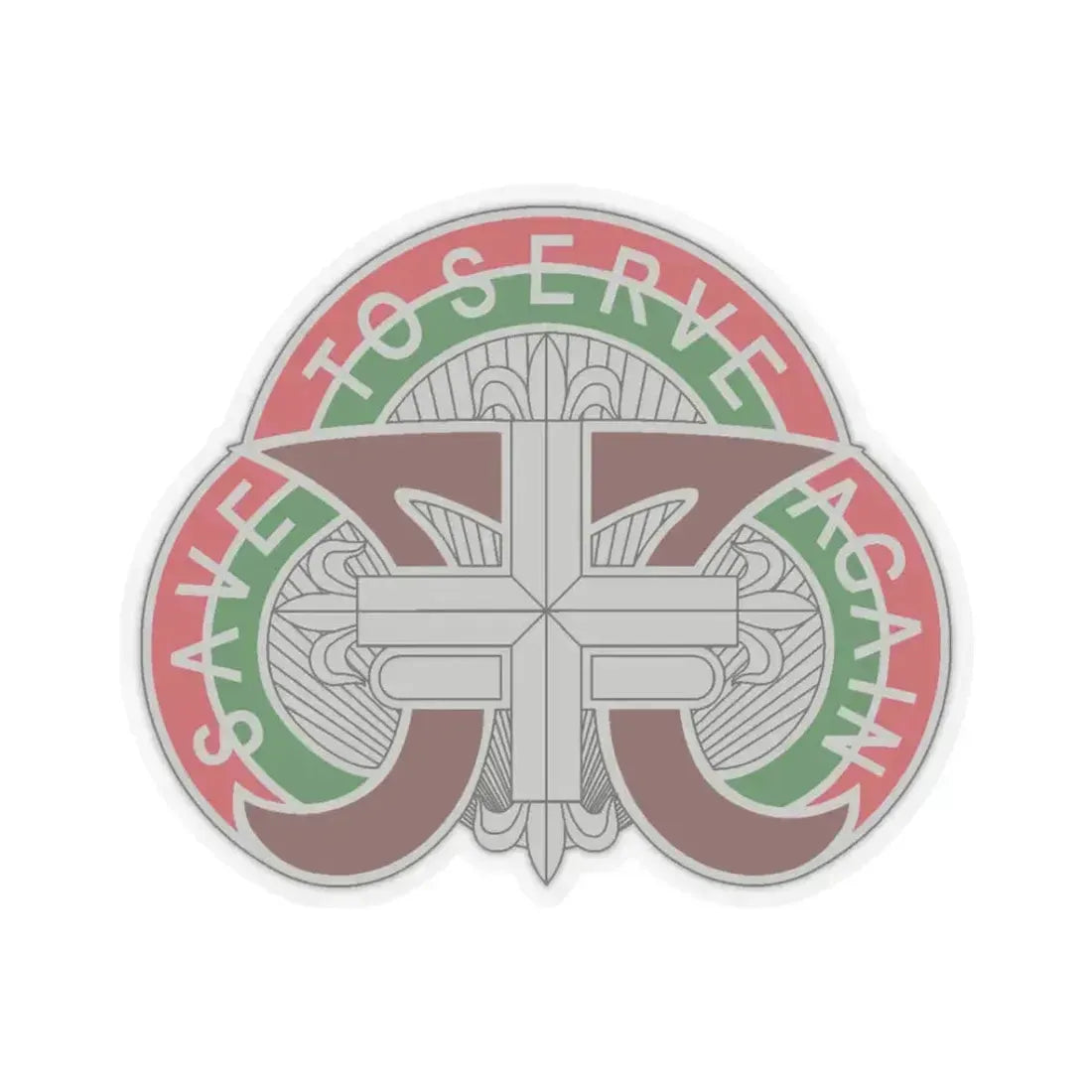 109 Medical Battalion (U.S. Army) STICKER Vinyl Kiss-Cut Decal 3 Inch Transparent - The Sticker Space