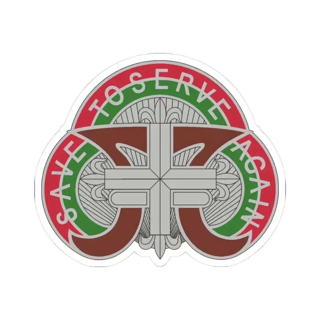 109 Medical Battalion (U.S. Army) STICKER Vinyl Kiss-Cut Decal 3 Inch White - The Sticker Space