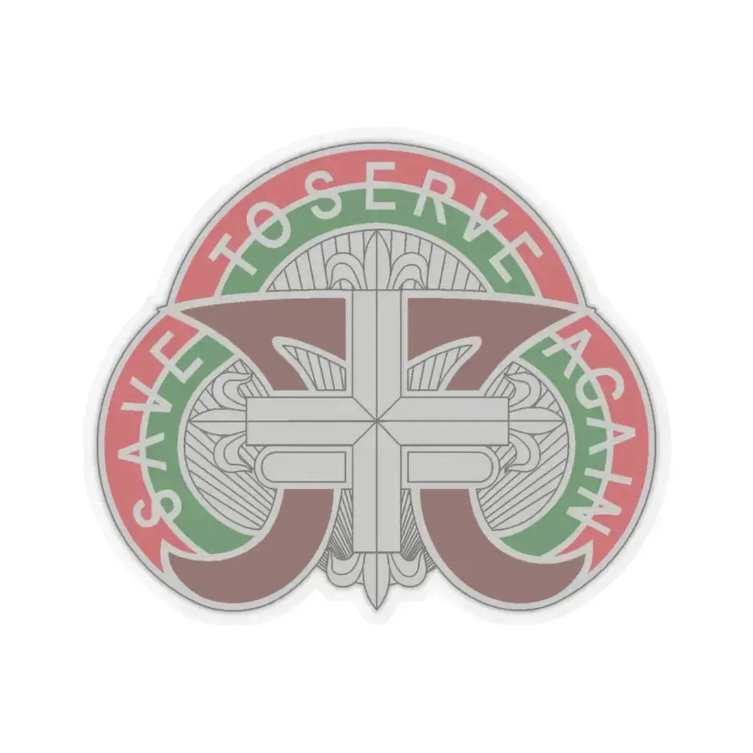 109 Medical Battalion (U.S. Army) STICKER Vinyl Kiss-Cut Decal 4 Inch Transparent - The Sticker Space