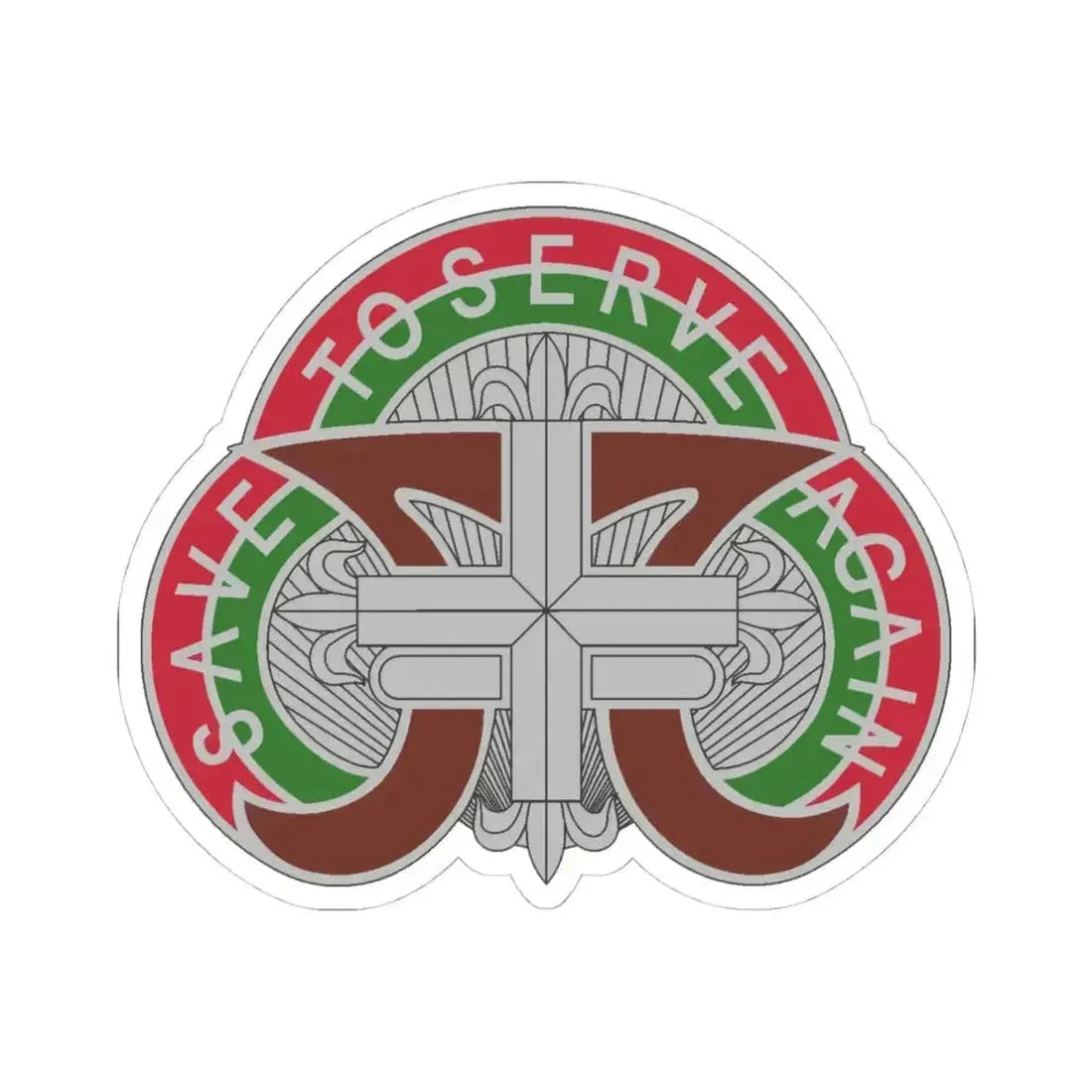 109 Medical Battalion (U.S. Army) STICKER Vinyl Kiss-Cut Decal 4 Inch White - The Sticker Space