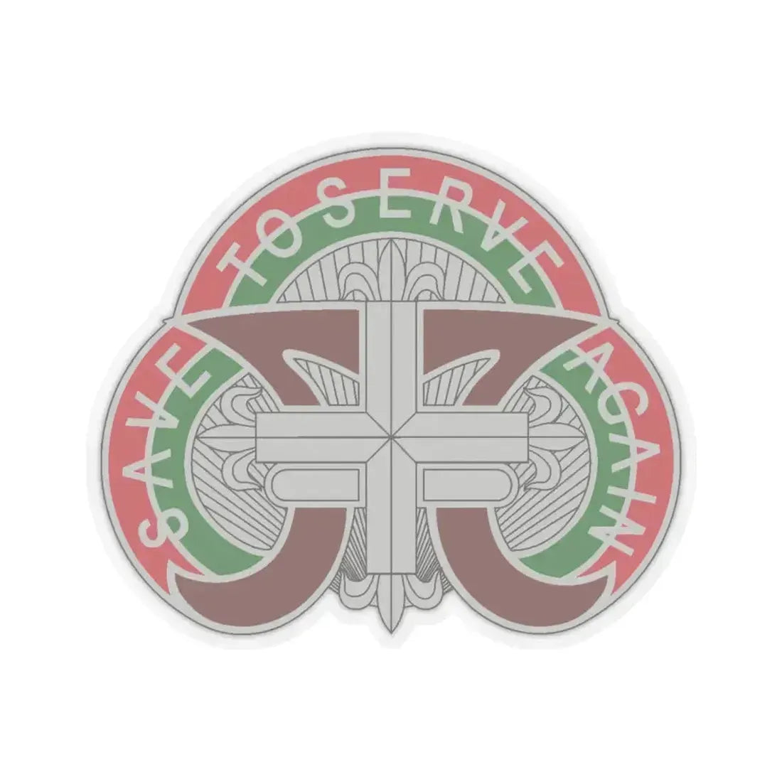 109 Medical Battalion (U.S. Army) STICKER Vinyl Kiss-Cut Decal 6 Inch Transparent - The Sticker Space