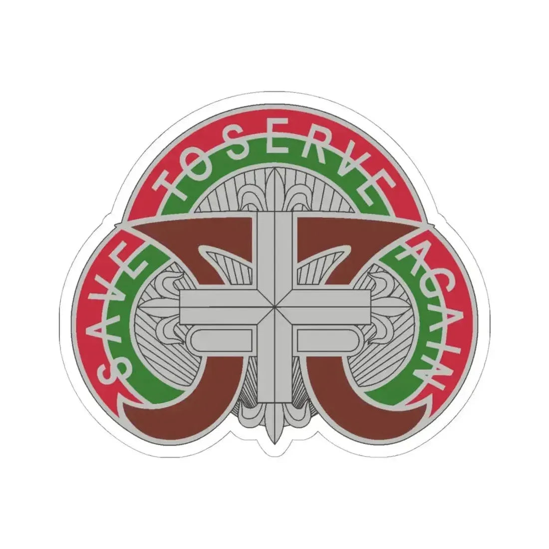 109 Medical Battalion (U.S. Army) STICKER Vinyl Kiss-Cut Decal 6 Inch White - The Sticker Space