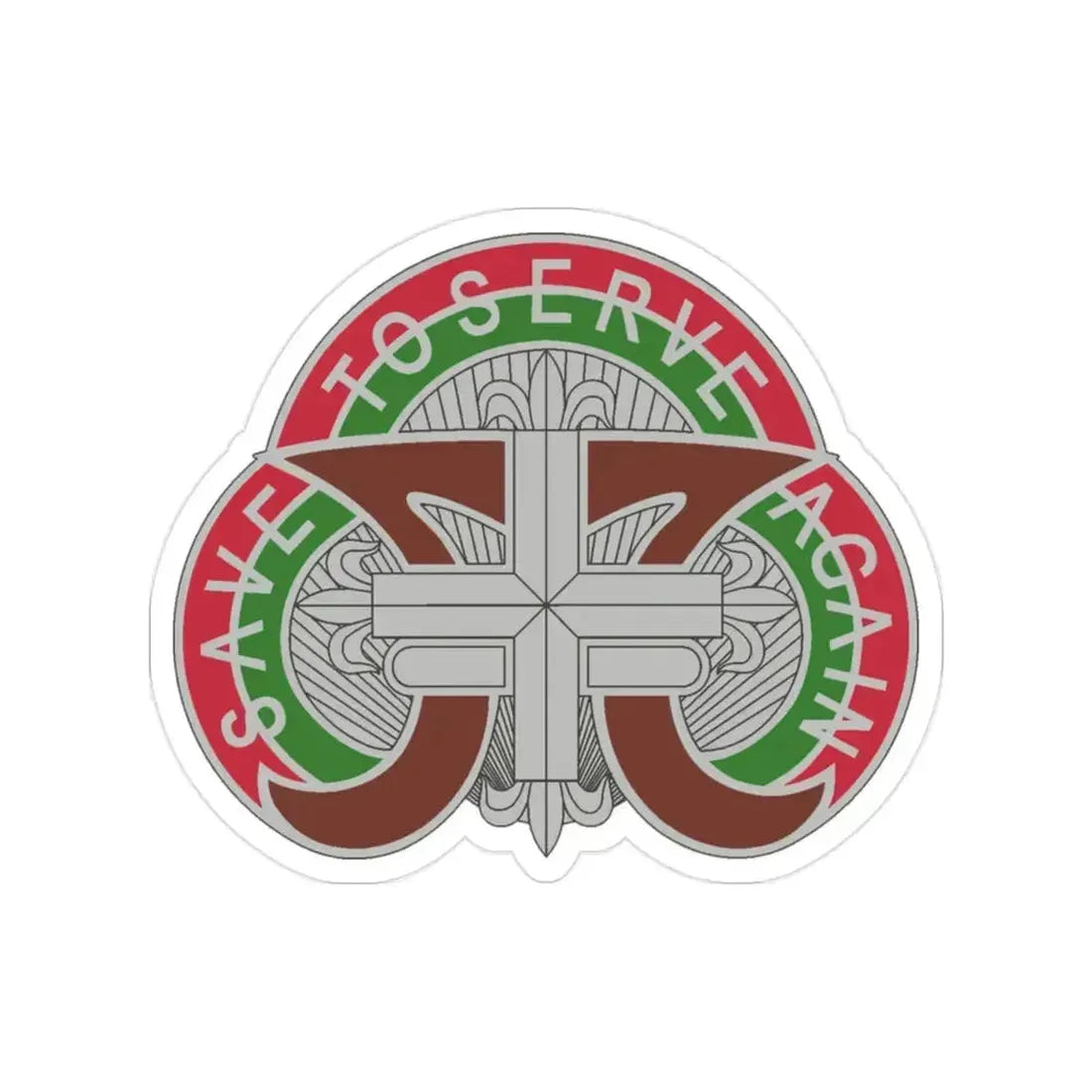 109 Medical Battalion (U.S. Army) Transparent STICKER Die-Cut Vinyl Decal 2 Inch - The Sticker Space