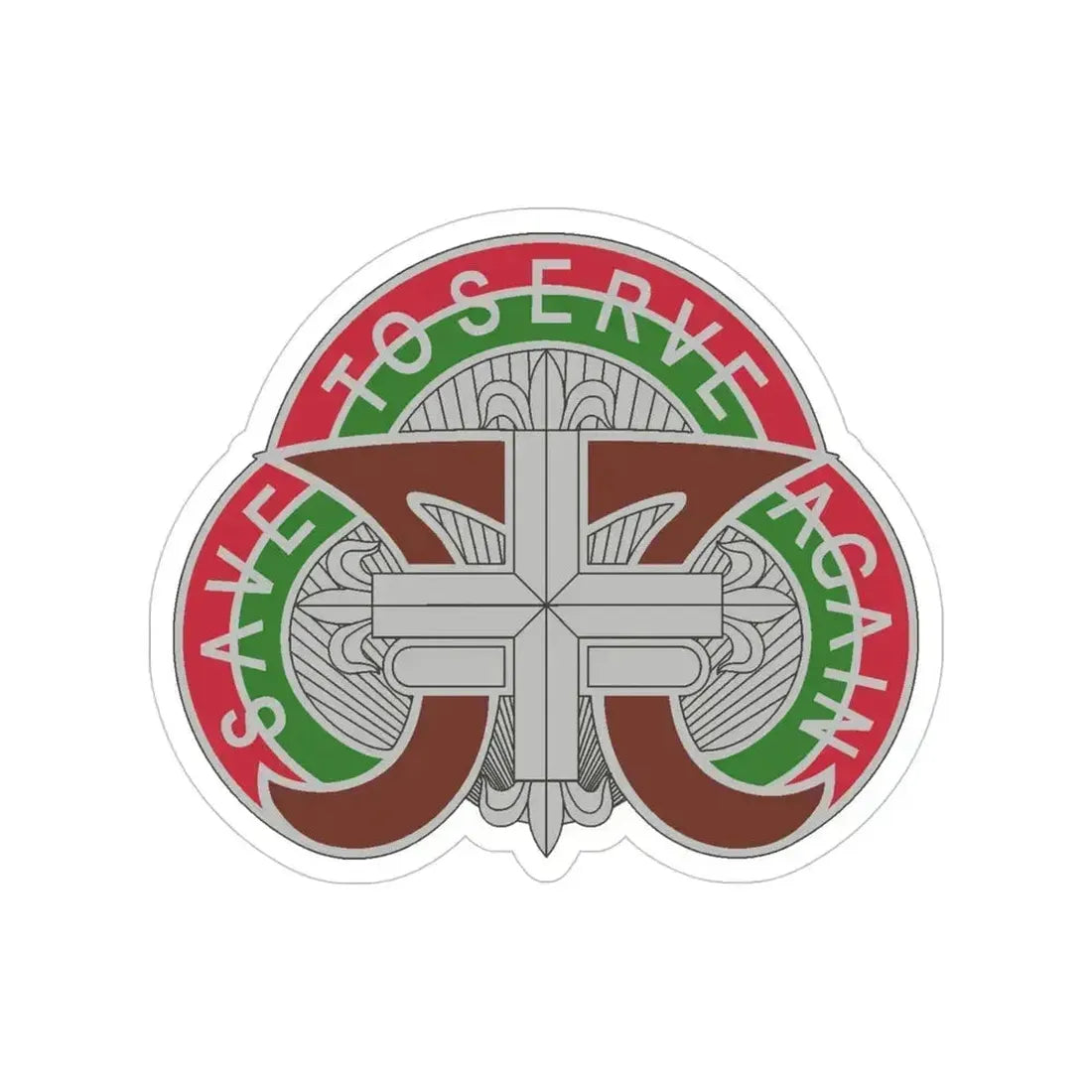 109 Medical Battalion (U.S. Army) Transparent STICKER Die-Cut Vinyl Decal 4 Inch - The Sticker Space