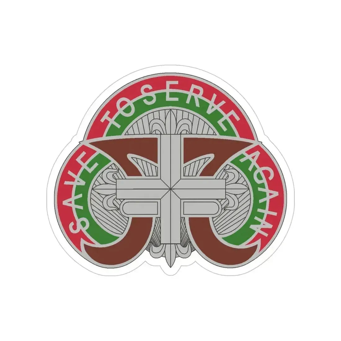 109 Medical Battalion (U.S. Army) Transparent STICKER Die-Cut Vinyl Decal 5 Inch - The Sticker Space