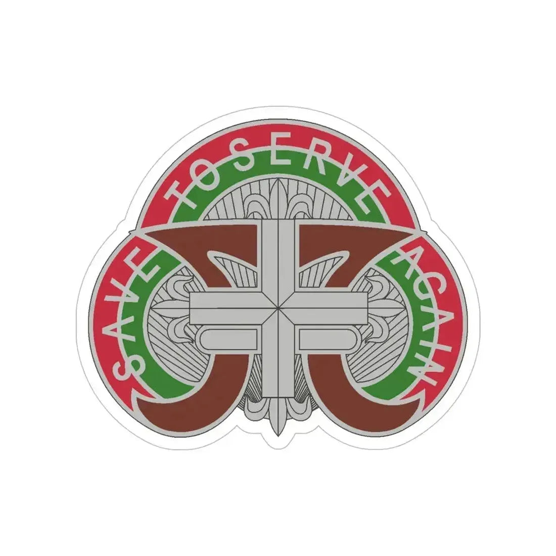 109 Medical Battalion (U.S. Army) Transparent STICKER Die-Cut Vinyl Decal 6 Inch - The Sticker Space