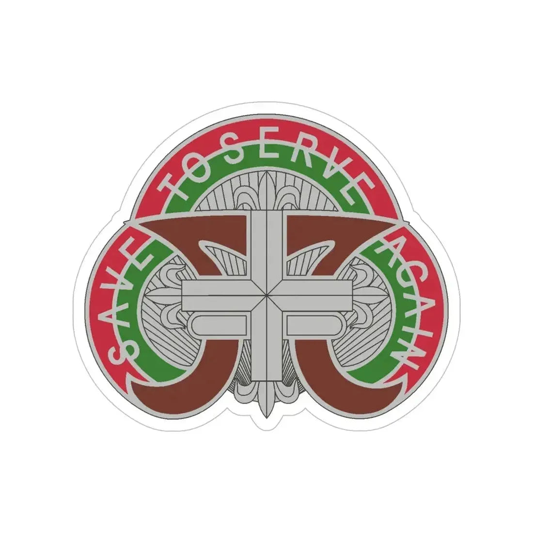 109 Medical Battalion (U.S. Army) Transparent STICKER Die-Cut Vinyl Decal - The Sticker Space