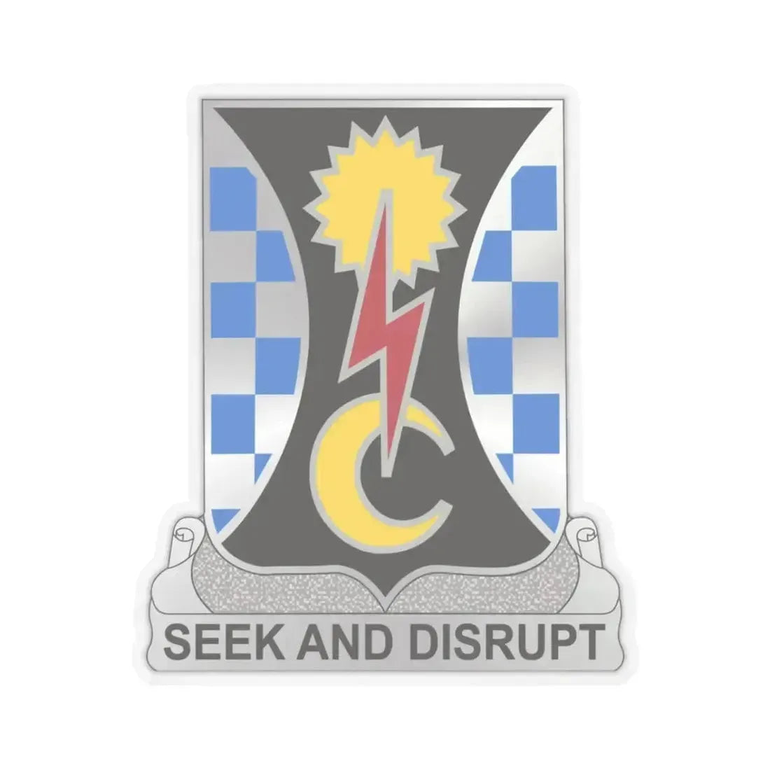 109 Military Intelligence Battalion (U.S. Army) STICKER Vinyl Kiss-Cut Decal 3 Inch Transparent - The Sticker Space