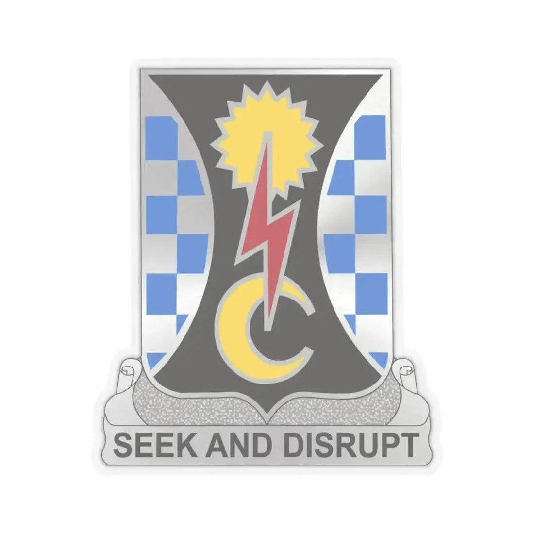 109 Military Intelligence Battalion (U.S. Army) STICKER Vinyl Kiss-Cut Decal 4 Inch Transparent - The Sticker Space