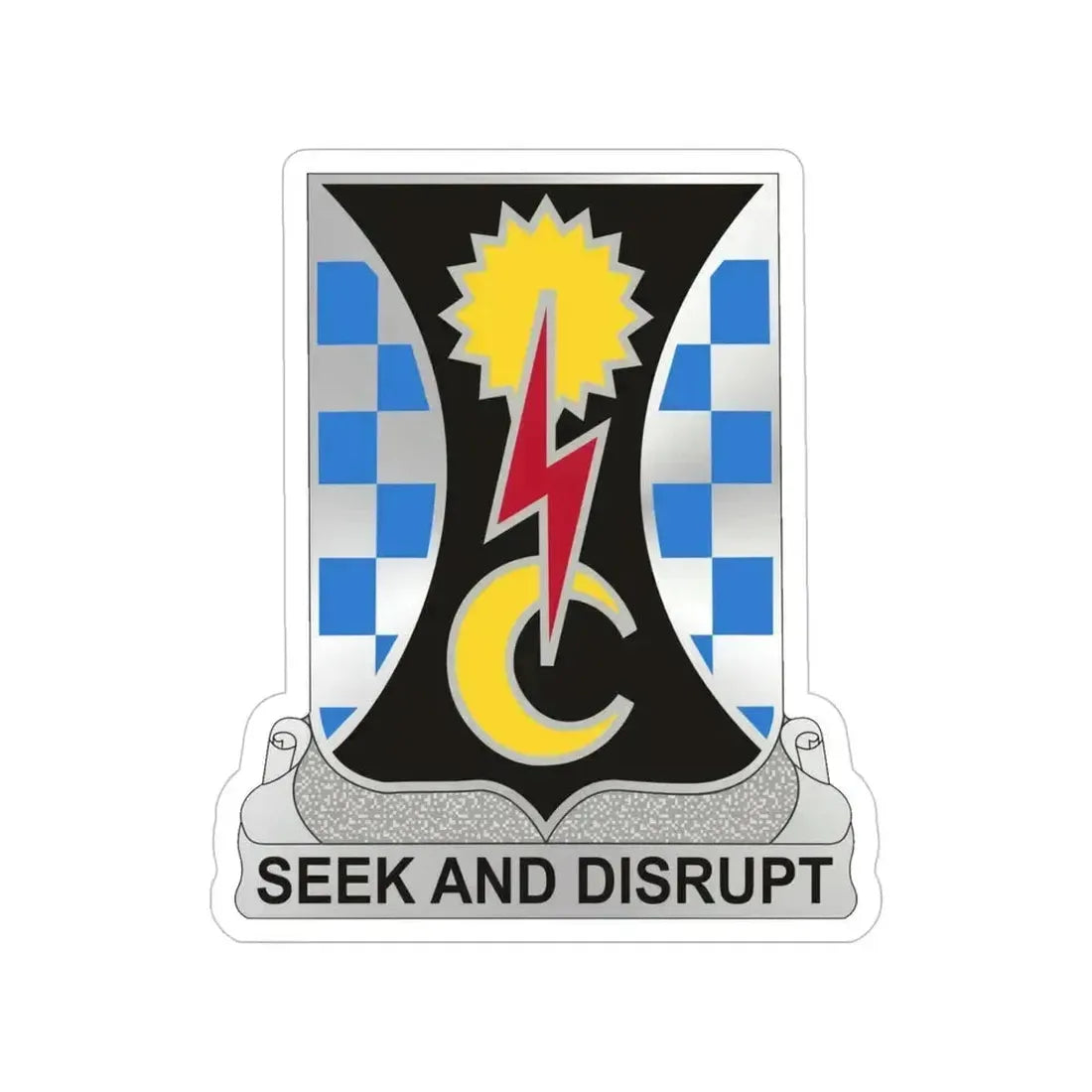 109 Military Intelligence Battalion (U.S. Army) Transparent STICKER Die-Cut Vinyl Decal 5 Inch - The Sticker Space