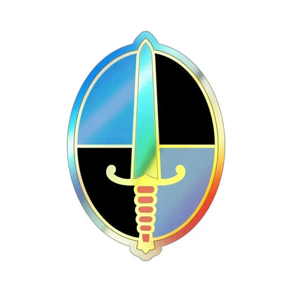 109 Military Intelligence Group (U.S. Army) Holographic STICKER Die-Cut Vinyl Decal 5 Inch Holographic - The Sticker Space