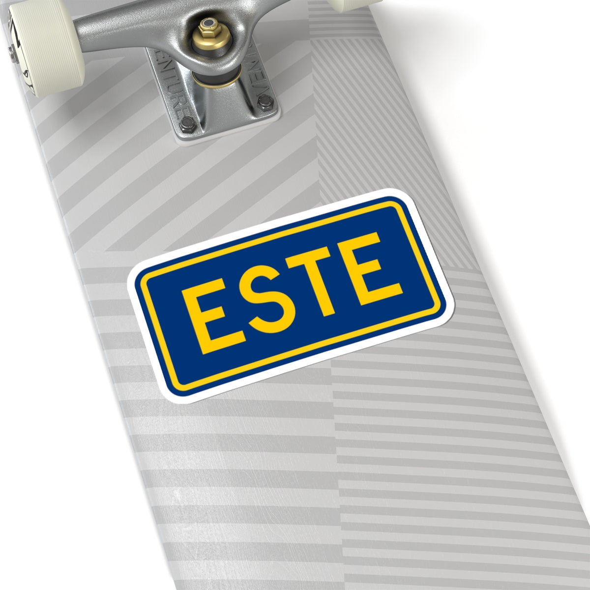 East plate county es (Puerto Rico) (Road Sign) STICKER Vinyl Kiss-Cut Decal