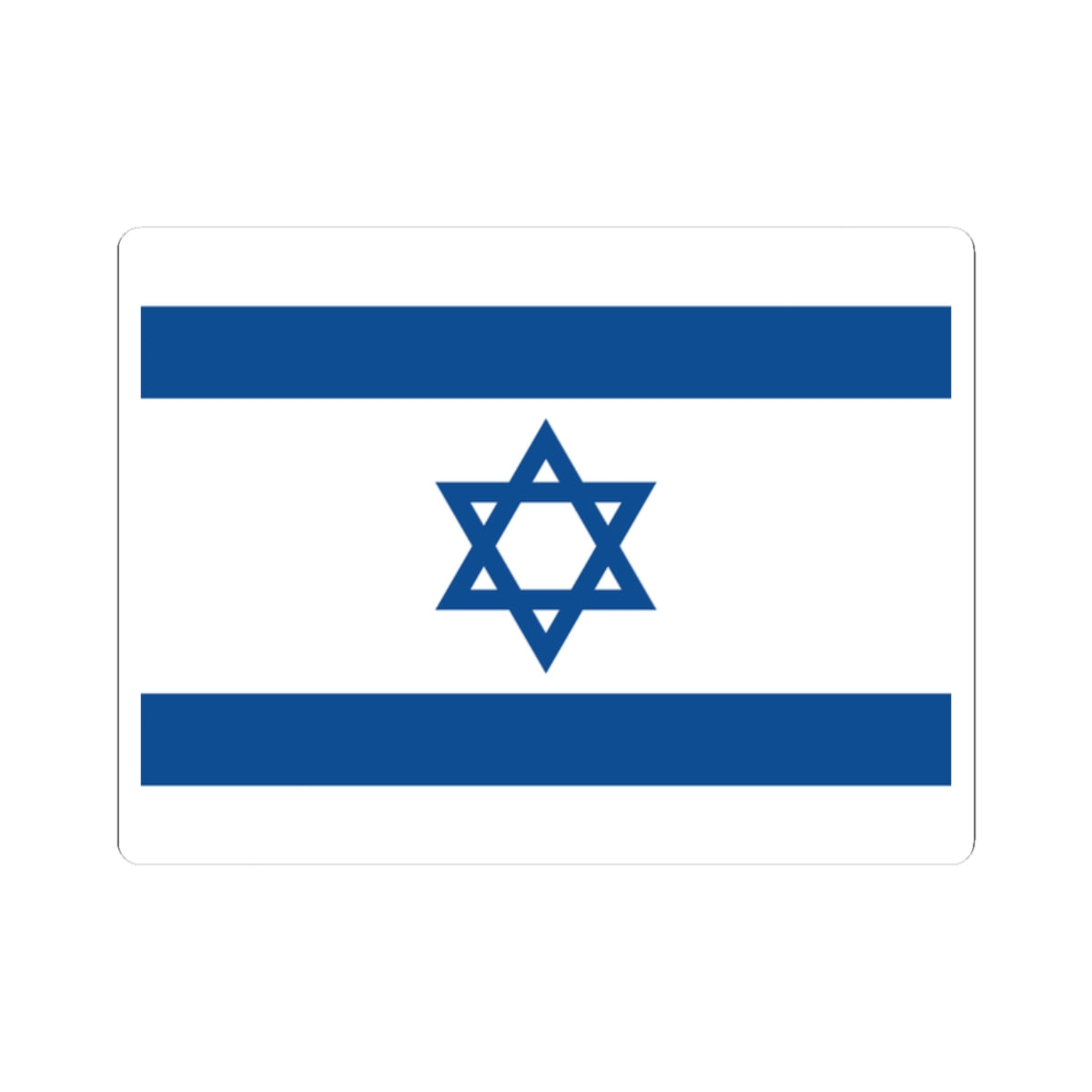 Flag of Israel Yale Blue (Israel) STICKER Vinyl Kiss-Cut Decal