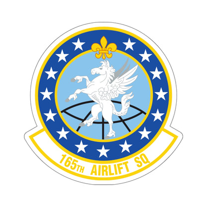 165 Airlift Squadron (U.S. Air Force) STICKER Vinyl Kiss-Cut Decal-6 Inch-White-The Sticker Space