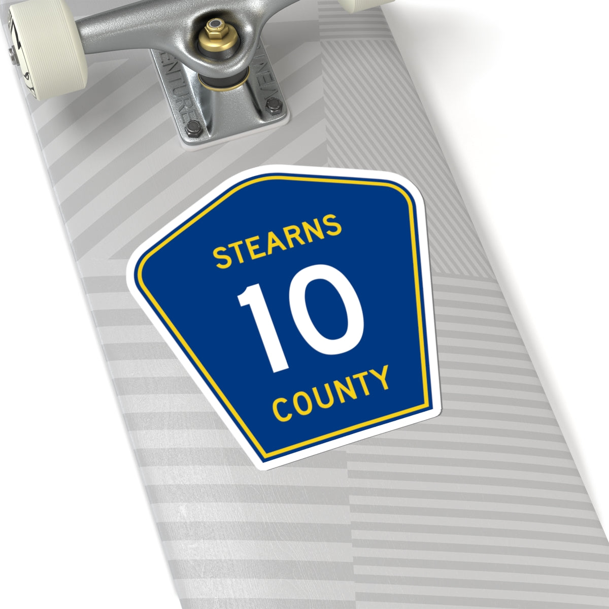 Stearns County Route 10 (Minnesota) (Road Sign) STICKER Vinyl Kiss-Cut Decal