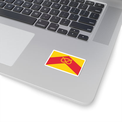 Staffordshire Flag (England) STICKER Vinyl Kiss-Cut Decal