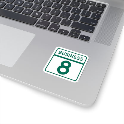 MD Route 8 Business (Maryland) (Road Sign) STICKER Vinyl Kiss-Cut Decal
