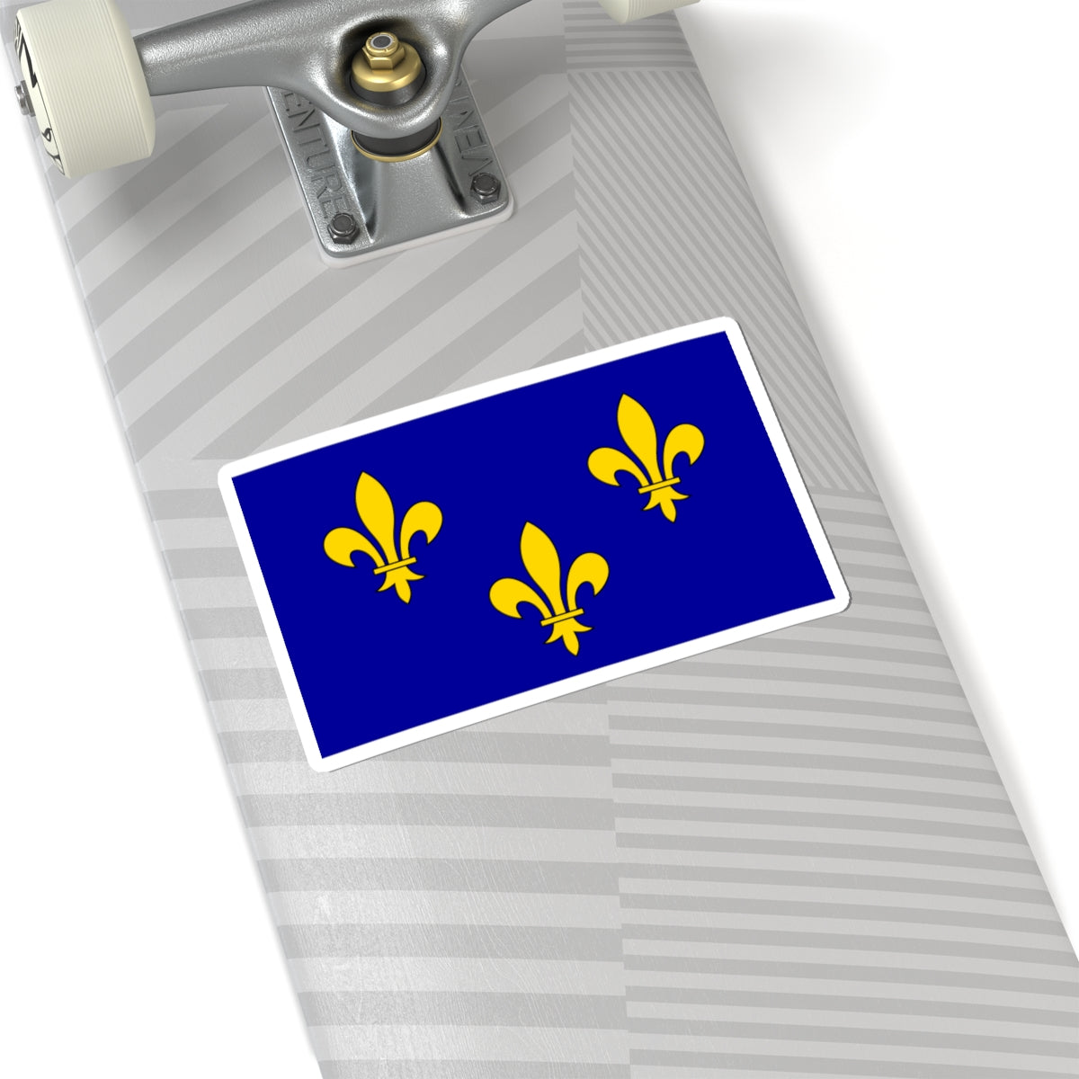 Cultural flag of Ile-de-France (France) STICKER Vinyl Kiss-Cut Decal