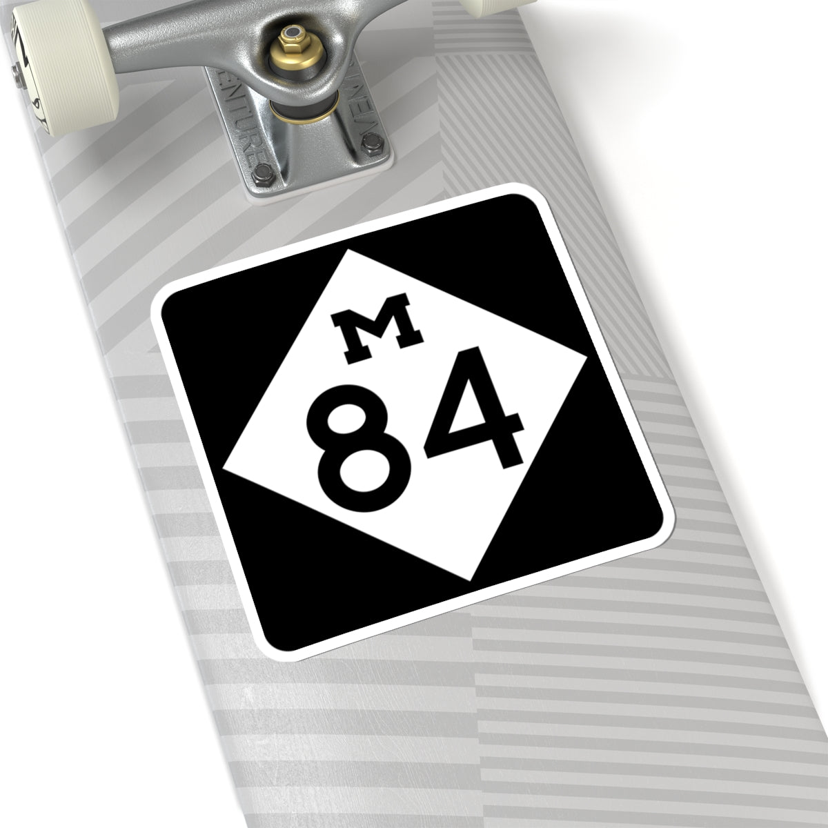 M-84 (Michigan) (Road Sign) STICKER Vinyl Kiss-Cut Decal
