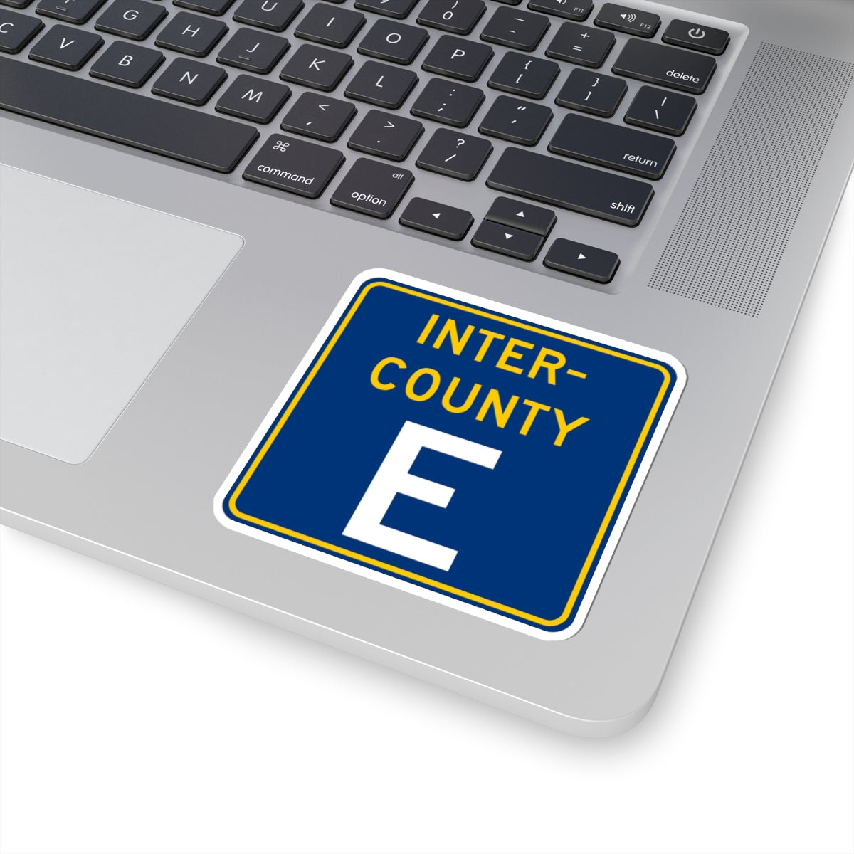 Inter County Route E MN (Minnesota) (Road Sign) STICKER Vinyl Kiss-Cut Decal