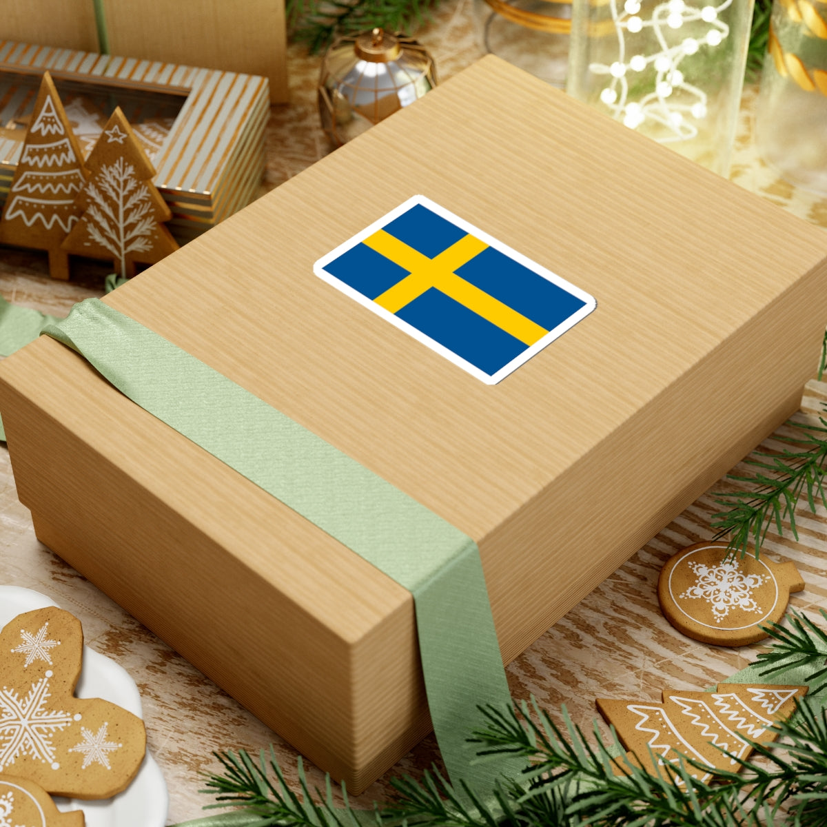 Flag of Sweden (Sweden) STICKER Vinyl Kiss-Cut Decal