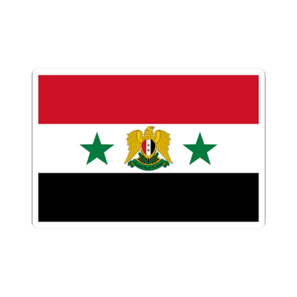 Flag of the Minister of Defense of Syria 1980-2024 (Syria) STICKER Vinyl Kiss-Cut Decal