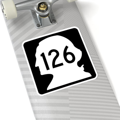 WA-126 (Washington) (Road Sign) STICKER Vinyl Kiss-Cut Decal