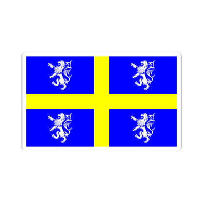 Flag of the Diocese of Durham (England) STICKER Vinyl Kiss-Cut Decal
