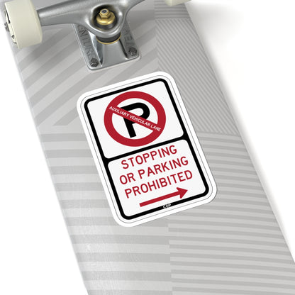 PBOT Road sign P1305R (Oregon) (Road Sign) STICKER Vinyl Kiss-Cut Decal