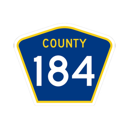 County 184 MN (Minnesota) (Road Sign) STICKER Vinyl Kiss-Cut Decal