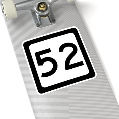 WV-52 (Virginia) (Road Sign) STICKER Vinyl Kiss-Cut Decal