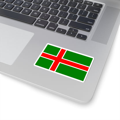 Flag of Smaland (Sweden) STICKER Vinyl Kiss-Cut Decal