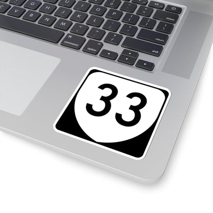 Virginia 33 (Virginia) (Road Sign) STICKER Vinyl Kiss-Cut Decal