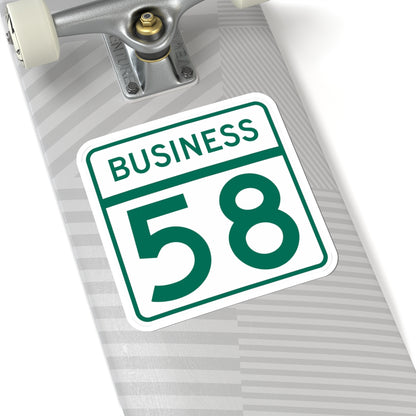 MD Route 58 Business (Maryland) (Road Sign) STICKER Vinyl Kiss-Cut Decal