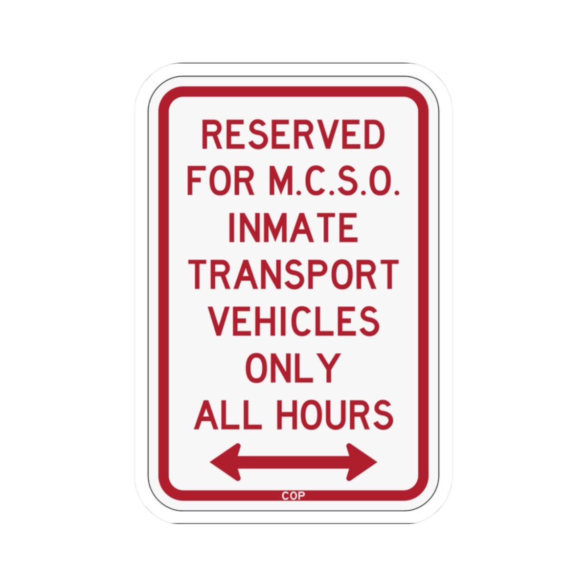 PBOT Road sign P4135D (Oregon) (Road Sign) STICKER Vinyl Kiss-Cut Decal