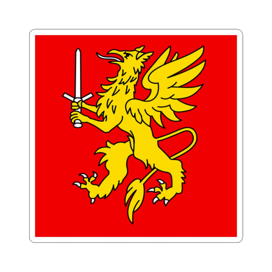 CHE Leuk Flag (Switzerland) STICKER Vinyl Kiss-Cut Decal